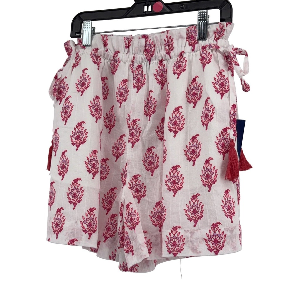 Roller Rabbit x Target Women's White Pink Floral Beach Pull-On Shorts XXS‎